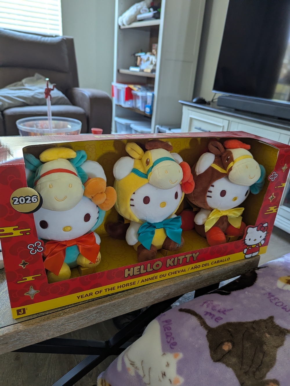 Hello Kitty Year of the Horse Plush Trio - Multicolor